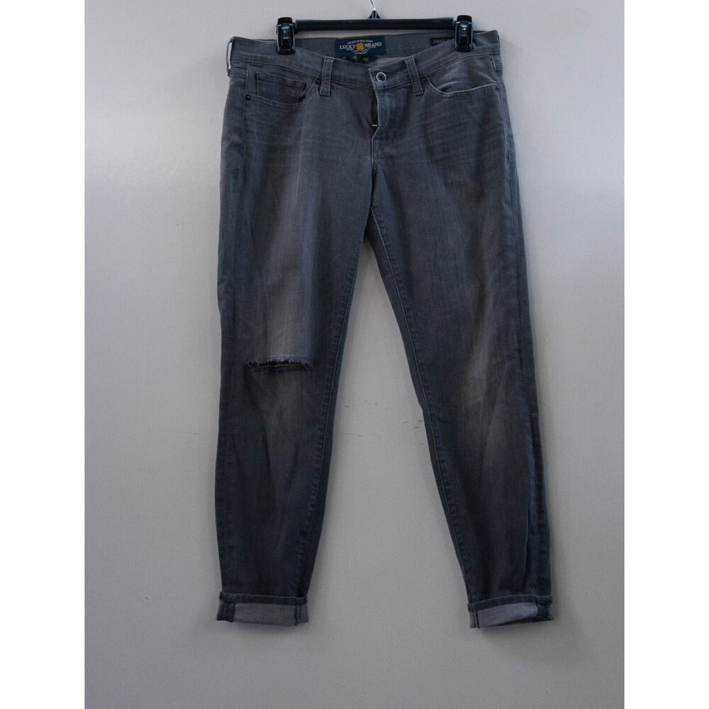 Lucky Brand Jeans‎ Size 6/28 Cotton Blend Gray Charlie Skinny Womens